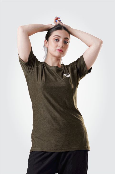 Power Texture Tee-Olive