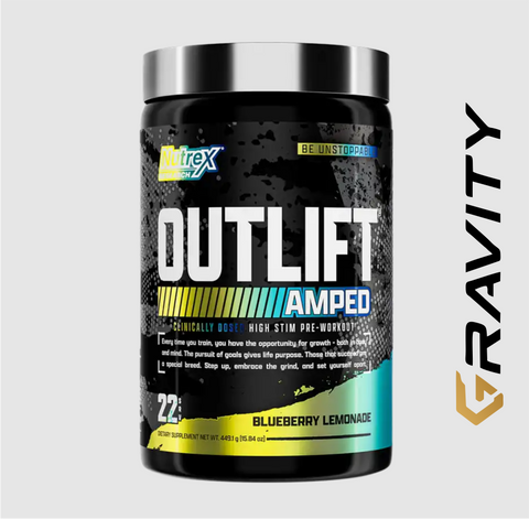 NUTREX Outlift AMPED 22 Servings | Pre-workout for intense training
