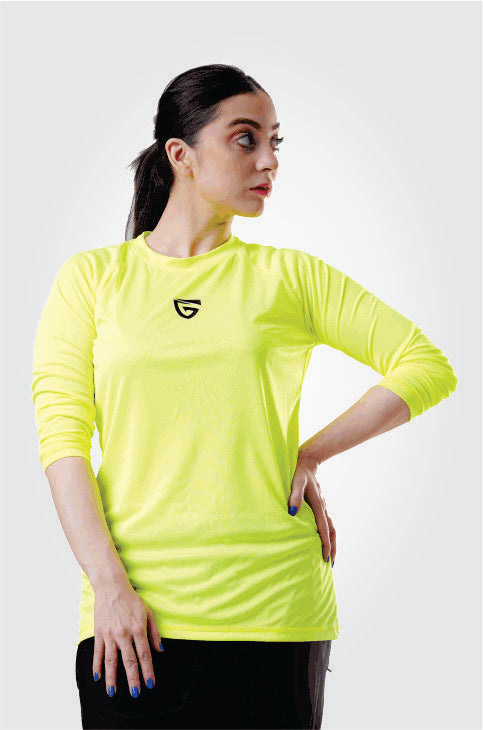 Active Fuse Full Sleeves Tee-Lime