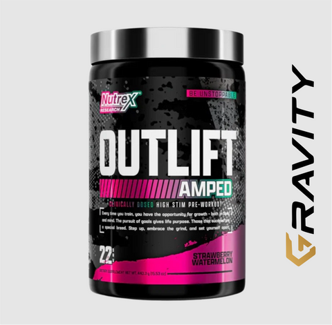 NUTREX Outlift AMPED 22 Servings | Pre-workout for intense training