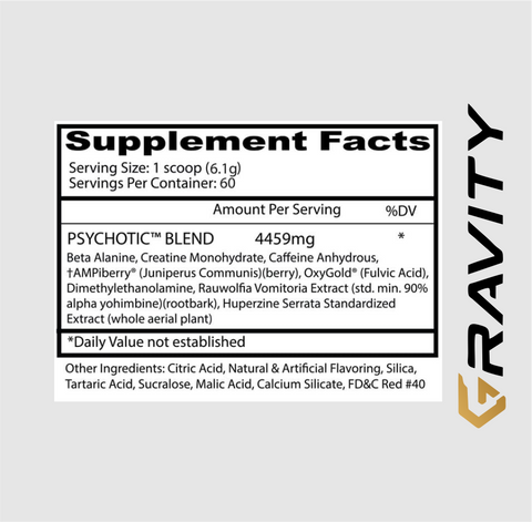Insane Labs Psychotic Red 60Servings