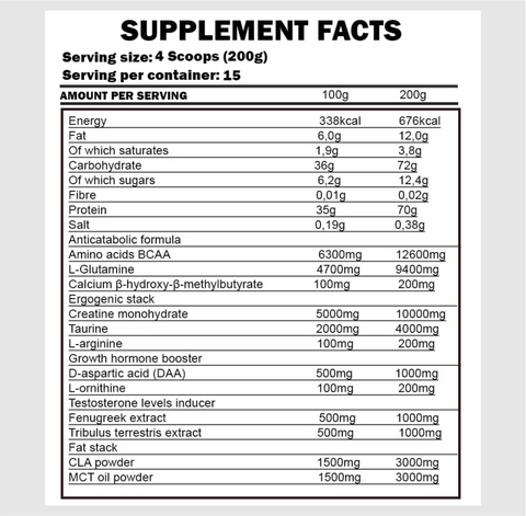 Kevin Levrone Gold Lean Mass 3kg