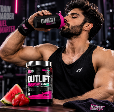 NUTREX Outlift AMPED 22 Servings | Pre-workout for intense training