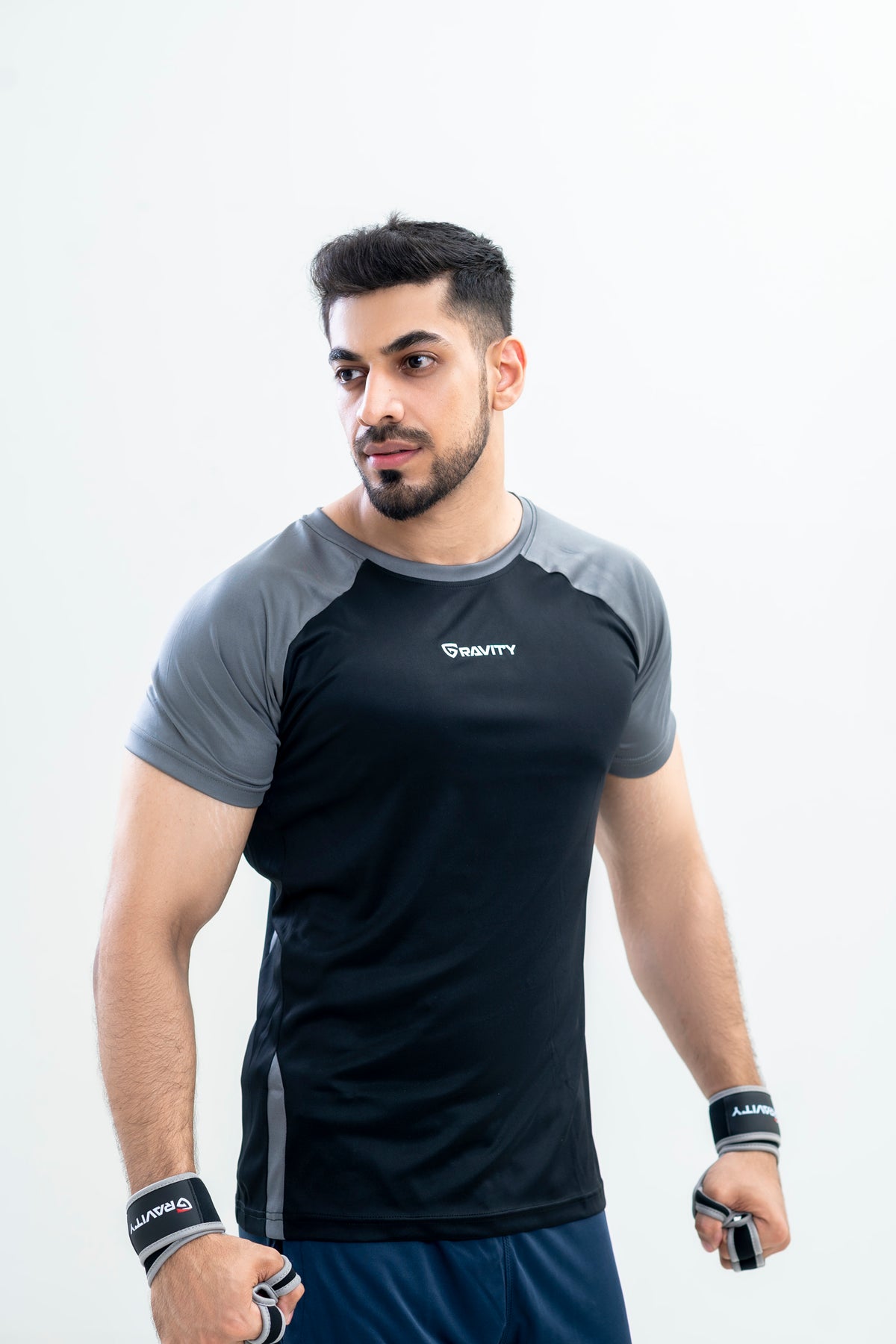 Essential Gym Tee Black/Grey