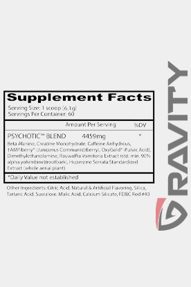 Insane Labs Psychotic Red 60Servings